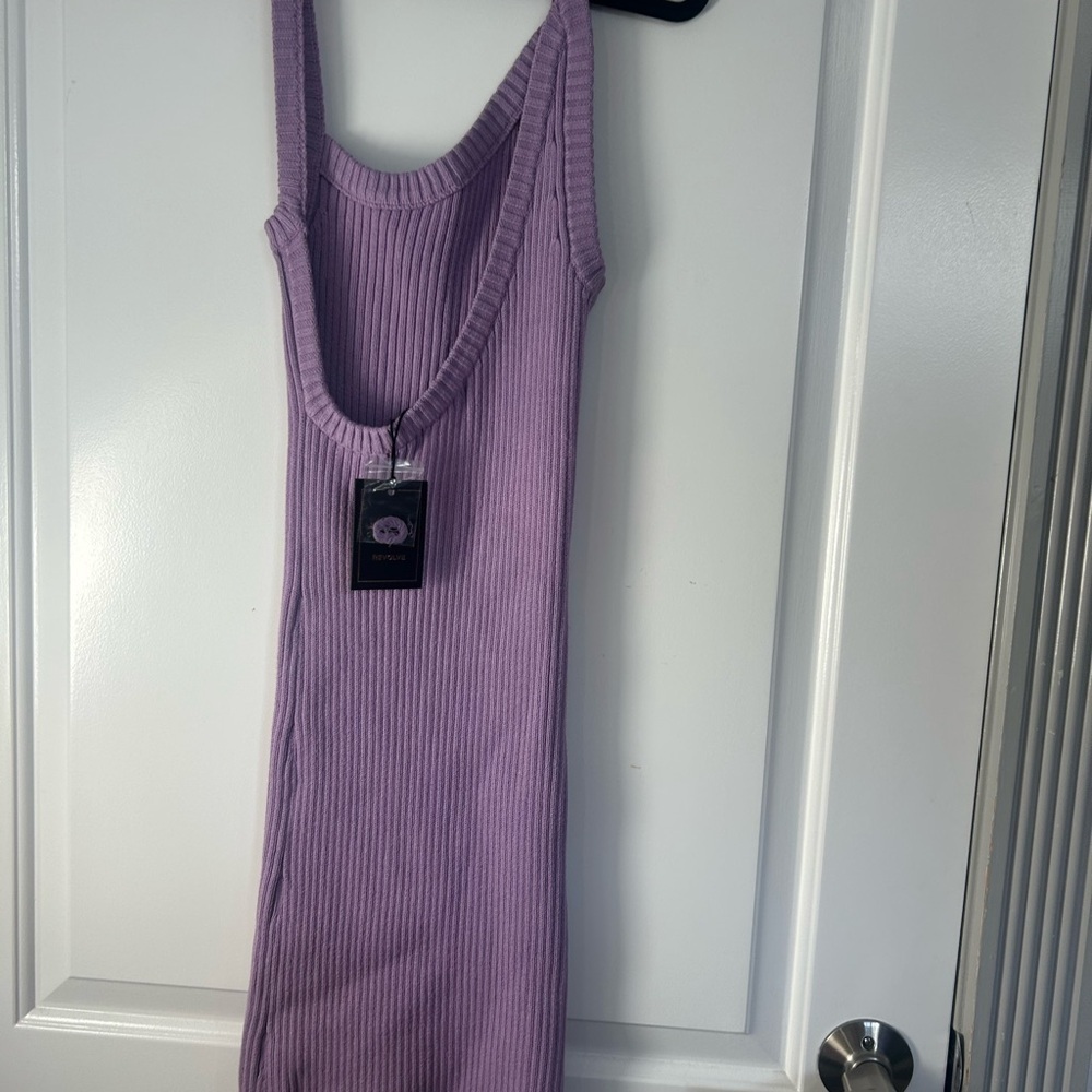 Michael Costello x Revolve Amari ribbed dress
Light purple size XS NWT chic 90s - Picture 5 of 12